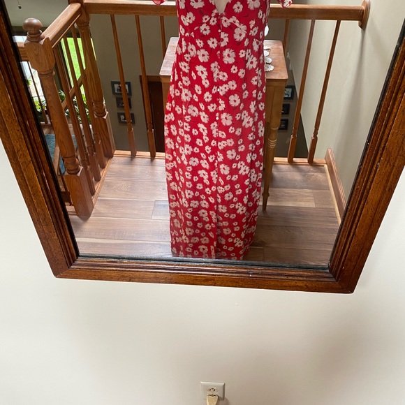 Sacred Hawk Red Maxi Dress - Picture 2 of 7